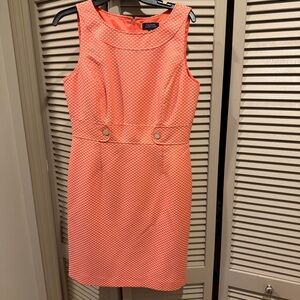 NWOT Never Worn Orange Textured Midi Dress